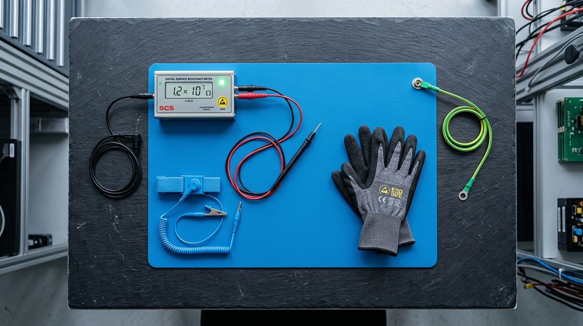 Kit integral de protección antiestática ESD bajo norma ANSI/ESD S20.20