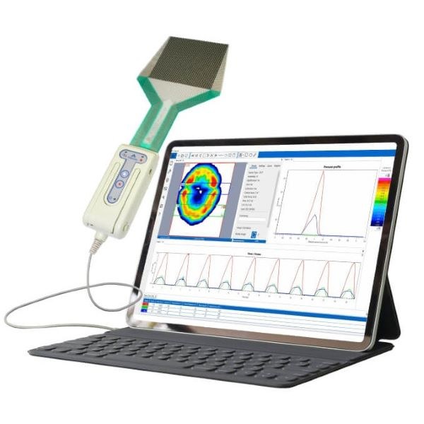 Sistema portátil Tekscan con mango de adquisición y despliegue en tablet
